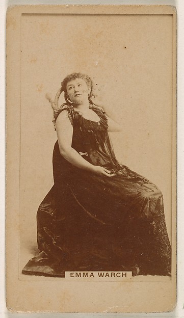 Emma Warch, from the Actresses series (N245) issued by Kinney Brothers to promote Sweet Caporal Cigarettes