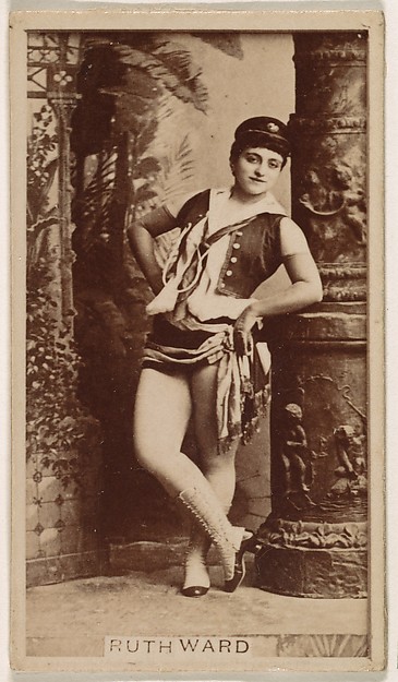 Ruth Ward, from the Actresses series (N245) issued by Kinney Brothers to promote Sweet Caporal Cigarettes
