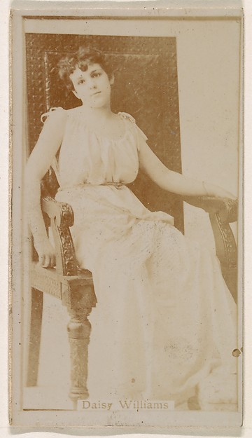 Daisy Williams, from the Actresses series (N245) issued by Kinney Brothers to promote Sweet Caporal Cigarettes