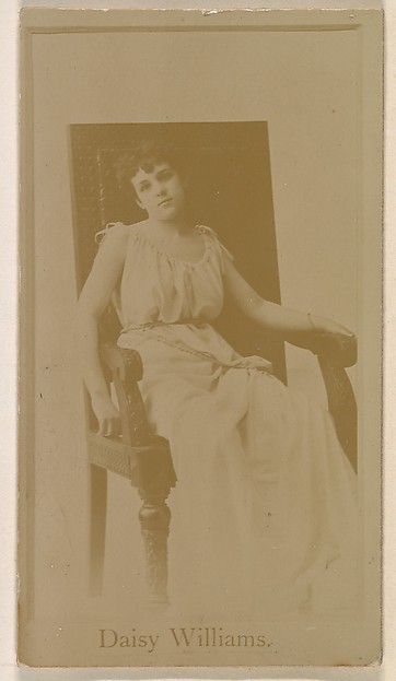 Daisy Williams, from the Actresses series (N245) issued by Kinney Brothers to promote Sweet Caporal Cigarettes