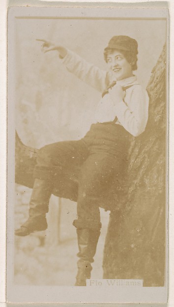 Flo Williams, from the Actresses series (N245) issued by Kinney Brothers to promote Sweet Caporal Cigarettes