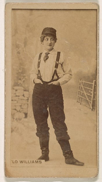 Flo Williams, from the Actresses series (N245) issued by Kinney Brothers to promote Sweet Caporal Cigarettes