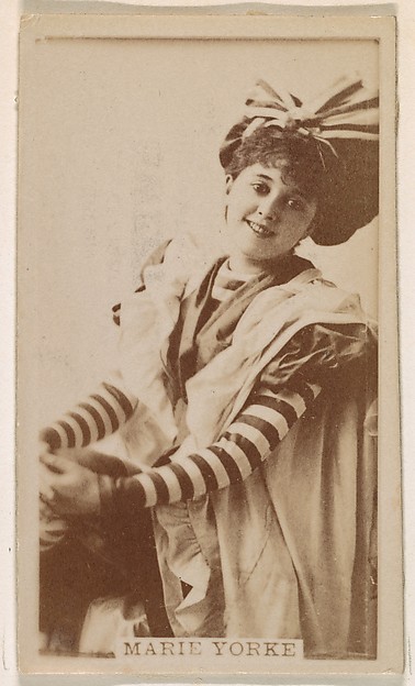 Marie Yorke, from the Actresses series (N245) issued by Kinney Brothers to promote Sweet Caporal Cigarettes