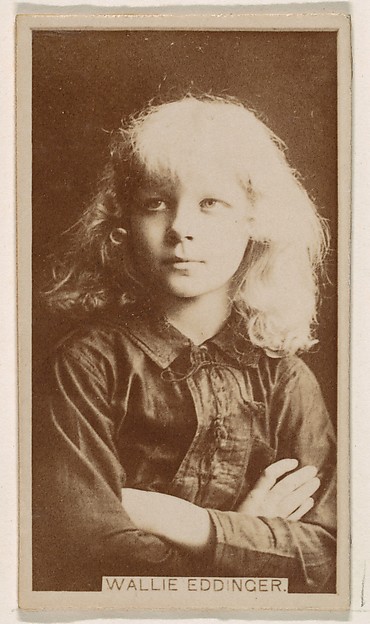 Wallie Eddinger, from the Actresses series (N245) issued by Kinney Brothers to promote Sweet Caporal Cigarettes