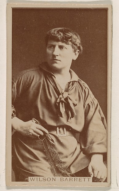 Wilson Barrett, from the Actresses series (N245) issued by Kinney Brothers to promote Sweet Caporal Cigarettes