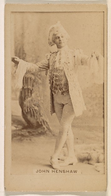 John Henshaw, from the Actresses series (N245) issued by Kinney Brothers to promote Sweet Caporal Cigarettes