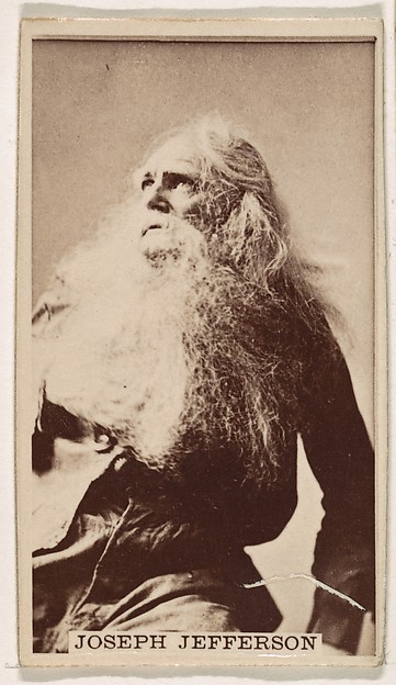 Joseph Jefferson, from the Actresses series (N245) issued by Kinney Brothers to promote Sweet Caporal Cigarettes