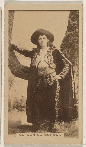 Go-Won-Go Mohawk, from the Actresses series (N245) issued by Kinney Brothers to promote Sweet Caporal Cigarettes