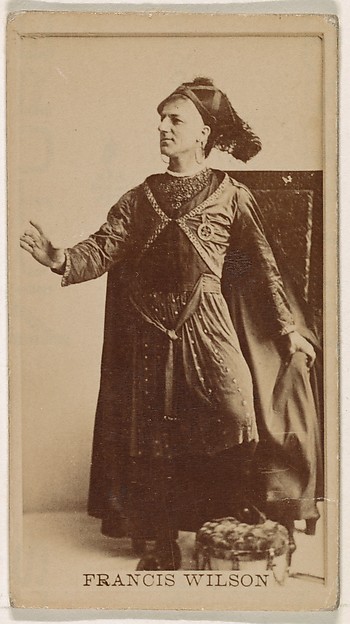 Francis Wilson, from the Actresses series (N245) issued by Kinney Brothers to promote Sweet Caporal Cigarettes
