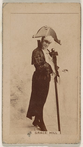 Grace Hill, from the Actresses series (N245) issued by Kinney Brothers to promote Sweet Caporal Cigarettes