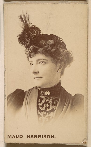 Maud Harrison, from the Actresses series (N246), Type 1, issued by Kinney Brothers to promote Sporting Extra Cigarettes