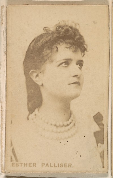Esther Palliser, from the Actresses series (N246), Type 1, issued by Kinney Brothers to promote Sporting Extra Cigarettes