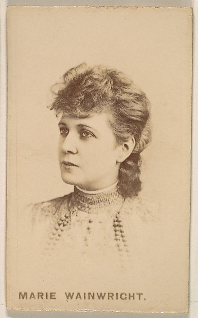 Marie Wainwright, from the Actresses series (N246), Type 1, issued by Kinney Brothers to promote Sporting Extra Cigarettes