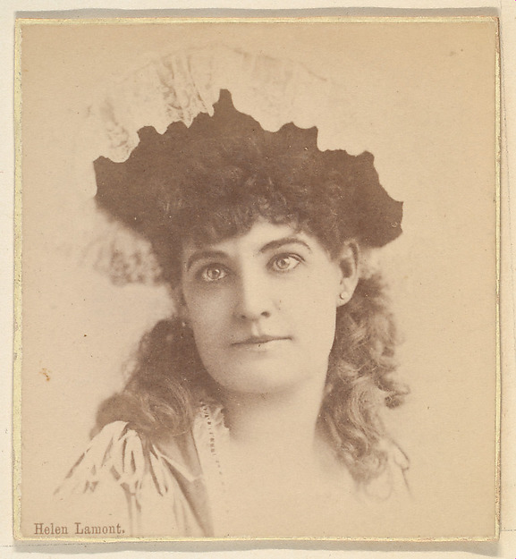 Helen Lamont, from the Actresses series (N246), Type 2, issued by Kinney Brothers to promote Sporting Extra Cigarettes