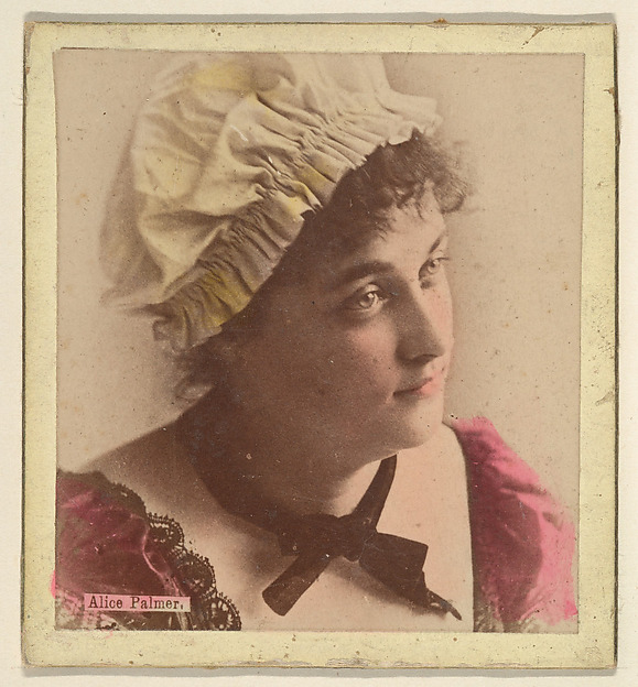 Alice Palmer, from the Actresses series (N246), Type 2, issued by Kinney Brothers to promote Sporting Extra Cigarettes