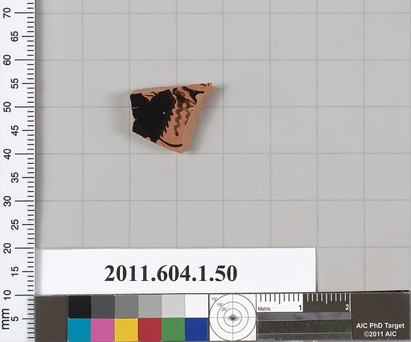 Terracotta fragment of a kylix (drinking cup)