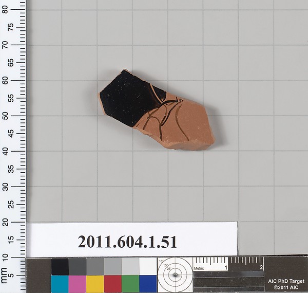 Terracotta fragment of a kylix (drinking cup)