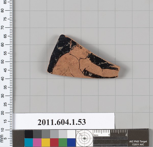 Terracotta fragment of a kylix (drinking cup)
