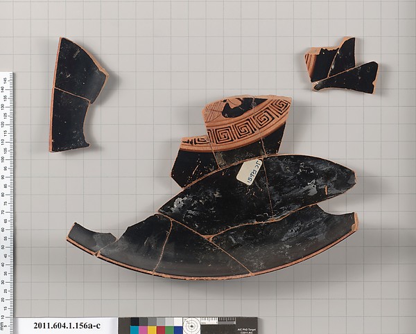 Terracotta fragment of a kylix (drinking cup)