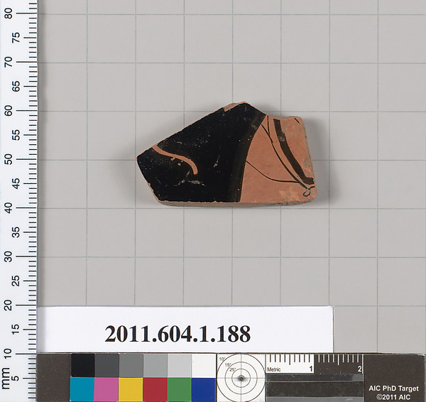 Terracotta fragment of a kylix (drinking cup)