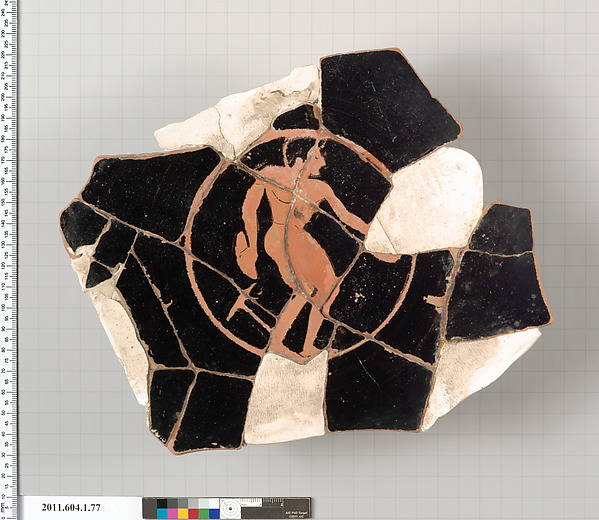 Terracotta fragments of a kylix (drinking cup)