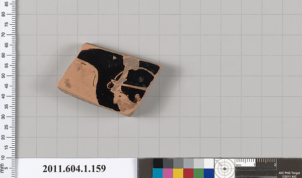 Terracotta fragment of a kylix (drinking cup)