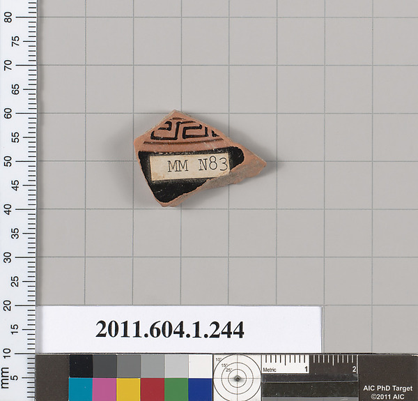 Terracotta fragment of a kylix (drinking cup)