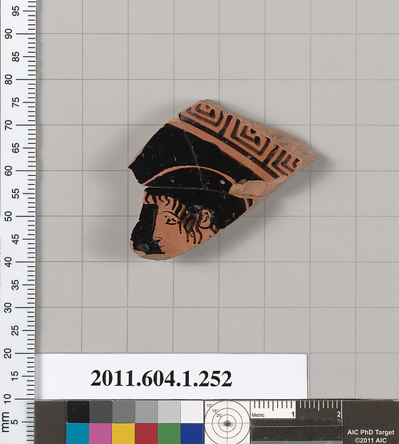Terracotta fragment of a kylix (drinking cup)