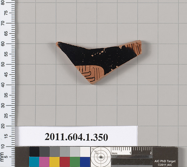 Terracotta fragment of a kylix (drinking cup)