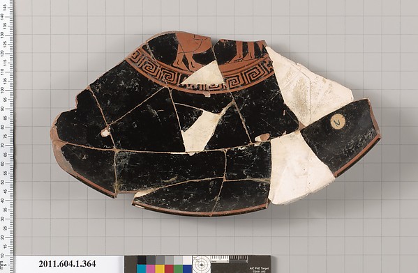 Terracotta fragment of a kylix (drinking cup)