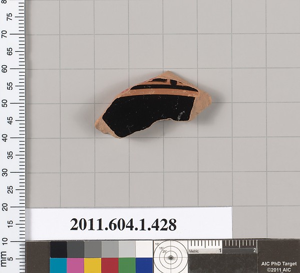 Terracotta fragment of a kylix (drinking cup)