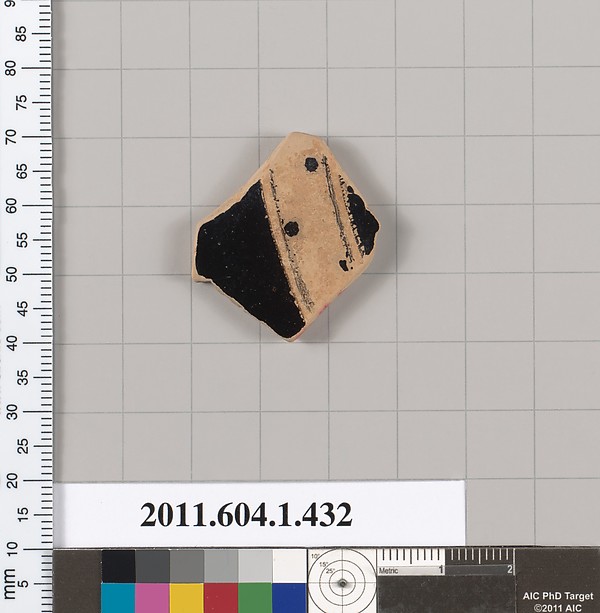 Terracotta fragment of a kylix (drinking cup)