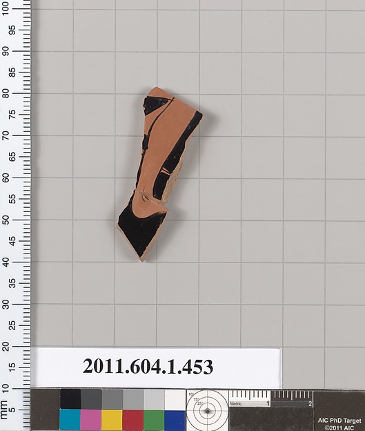 Terracotta fragment of a kylix (drinking cup)