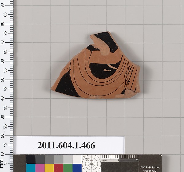 Terracotta fragment of a kylix (drinking cup)