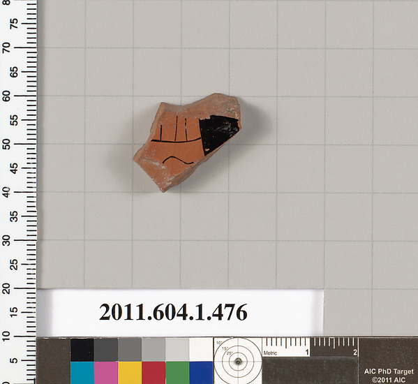 Terracotta fragment of a kylix (drinking cup)