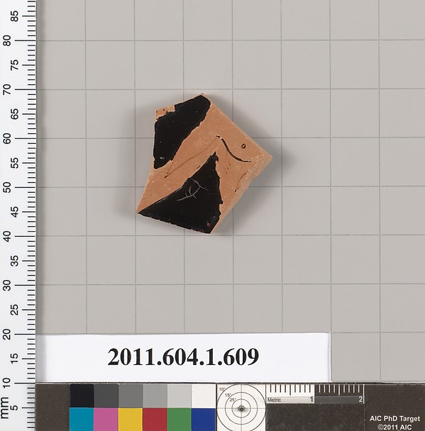 Terracotta fragment of a kylix (drinking cup)