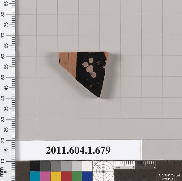Terracotta fragment of a kylix (drinking cup)