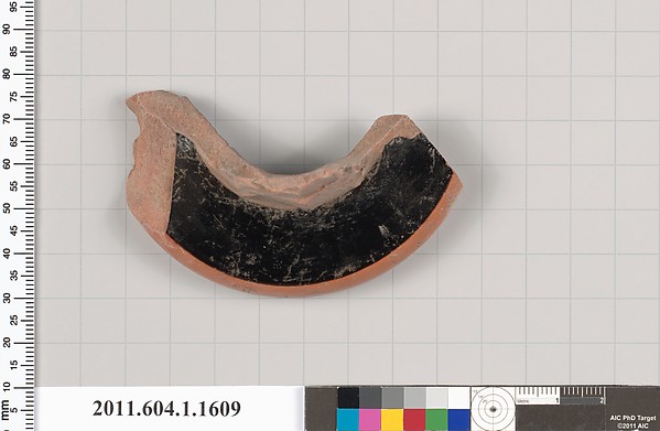 Terracotta fragment of a kylix (drinking cup)