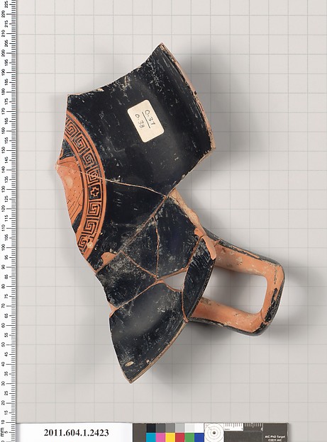 Terracotta fragment of a kylix (drinking cup)