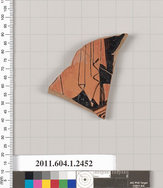 Terracotta fragment of a kylix (drinking cup)