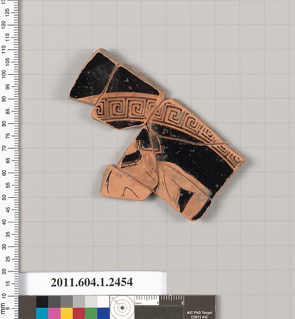 Terracotta fragment of a kylix (drinking cup)