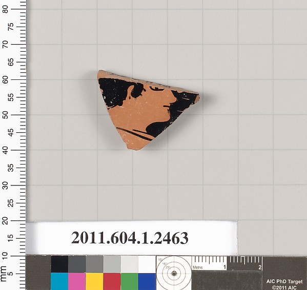 Terracotta fragment of a kylix (drinking cup)