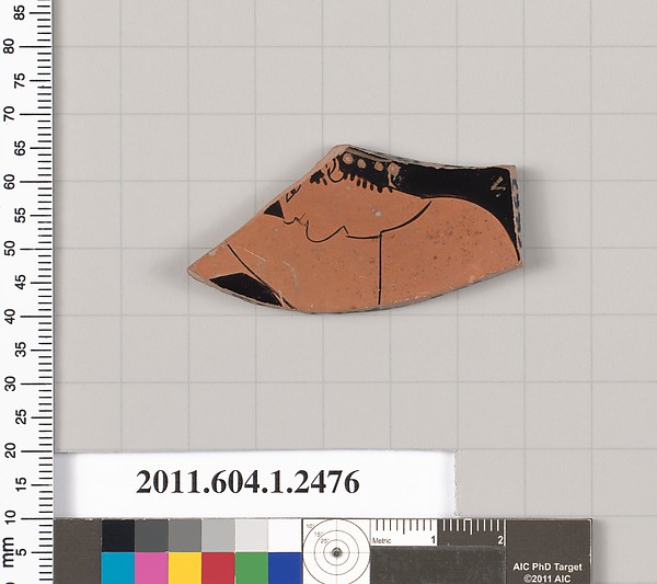 Terracotta fragment of a kylix (drinking cup)
