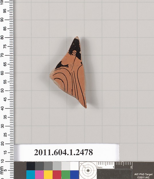 Terracotta fragment of a kylix (drinking cup)