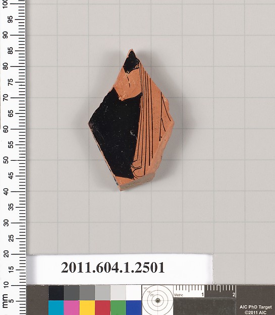Terracotta fragment of a kylix (drinking cup)