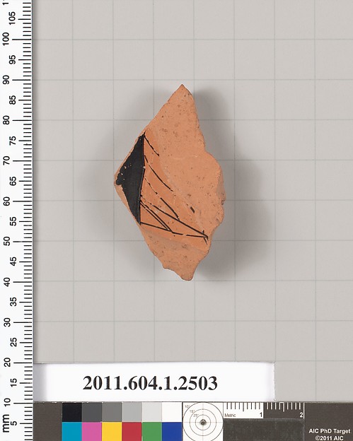 Terracotta fragment of a kylix (drinking cup)