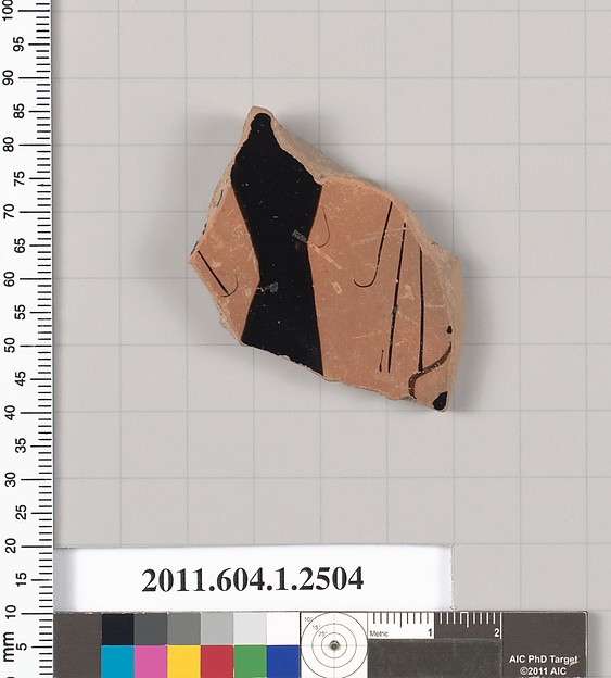 Terracotta fragment of a kylix (drinking cup)