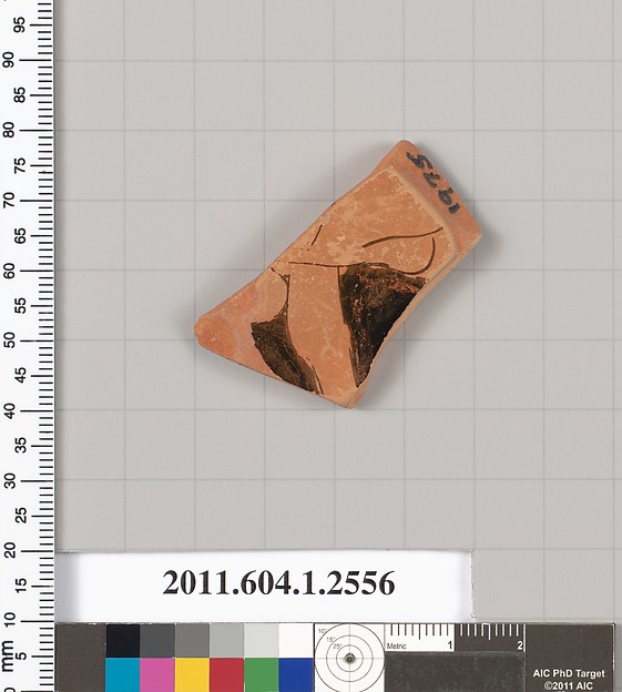 Terracotta fragment of a kylix (drinking cup)