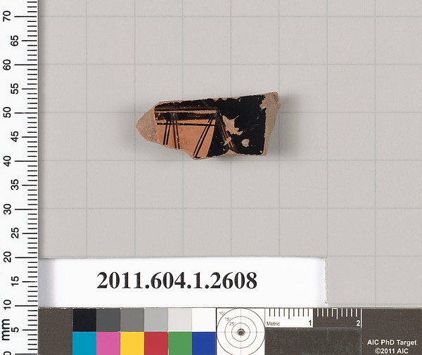 Terracotta fragment of a kylix (drinking cup)