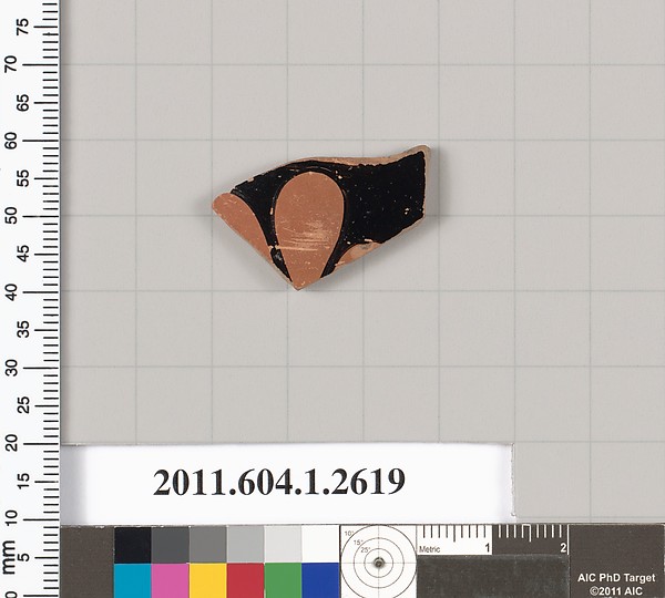 Terracotta fragment of a kylix (drinking cup)